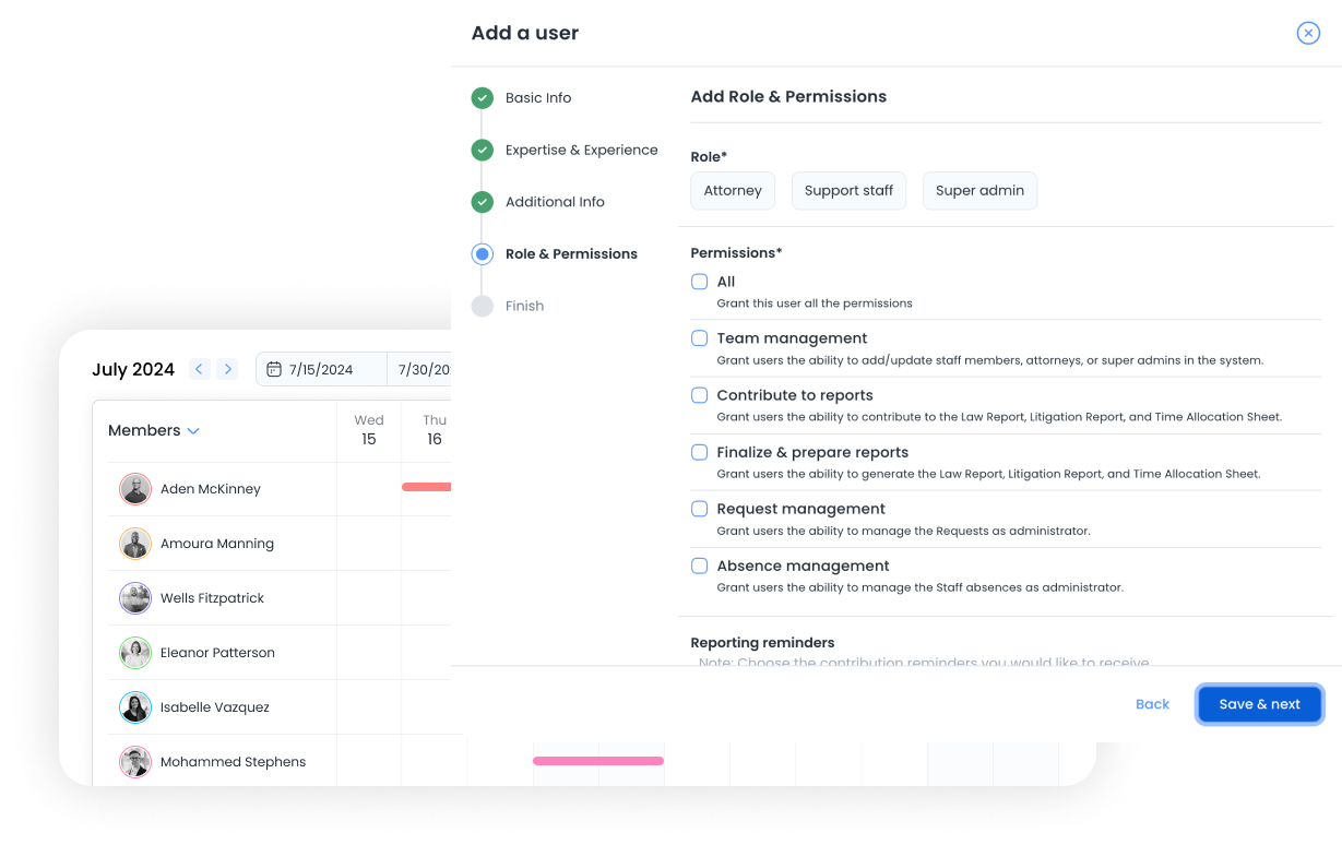 ReportsVault admin portal