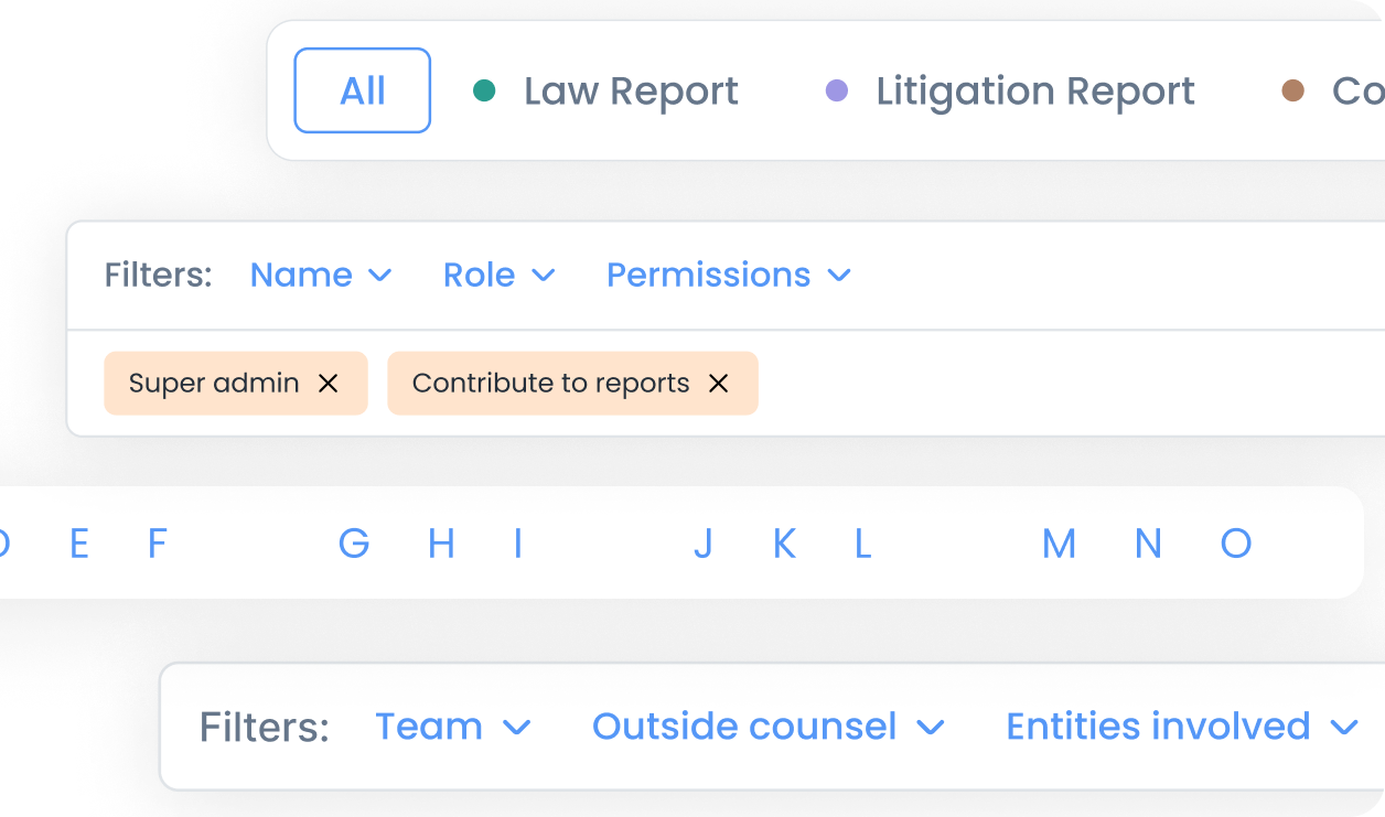 ReportsVault filters