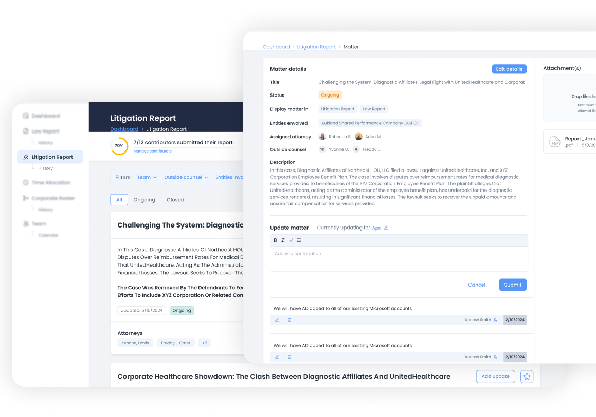 ReportsVault litigation matter